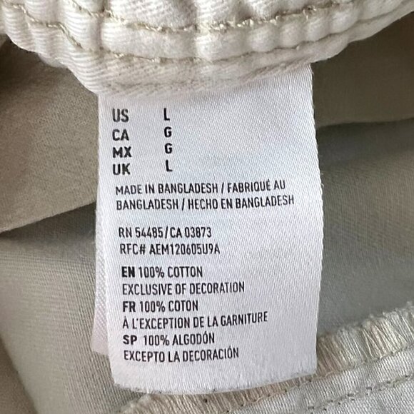 American Eagle Outfitters Light Khaki Joggers Size Large - Picture 7 of 11